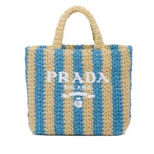 NWOT Authentic Prada Small Crochet Tote Bag